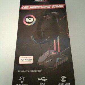 GamePro LED Headphone Stand RGB LED Lights